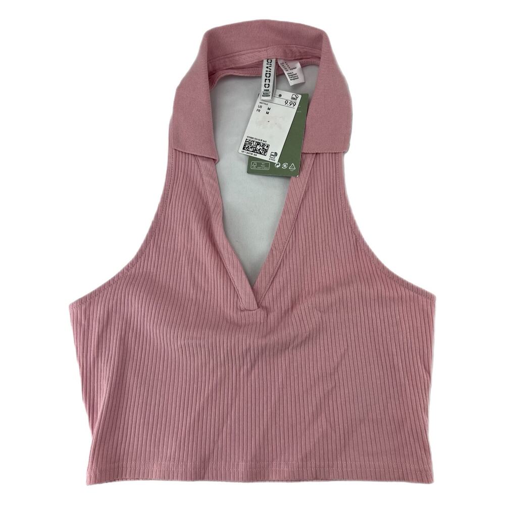 H&M Collared Halter Neck Top